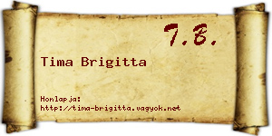 Tima Brigitta névjegykártya